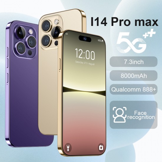 New I14 ProMax Phone 16+1TB Android 7.3 Smartphone